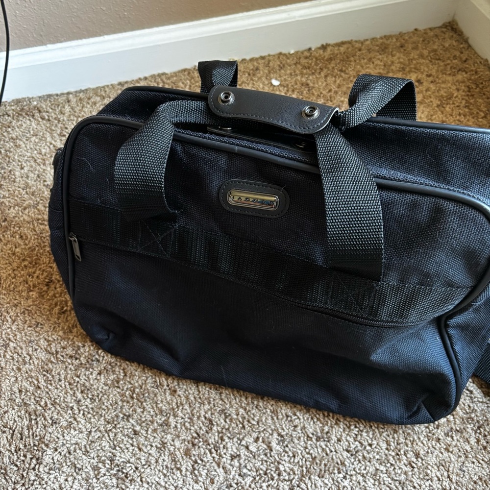 Vintage Jaguar carry-on luggage tote